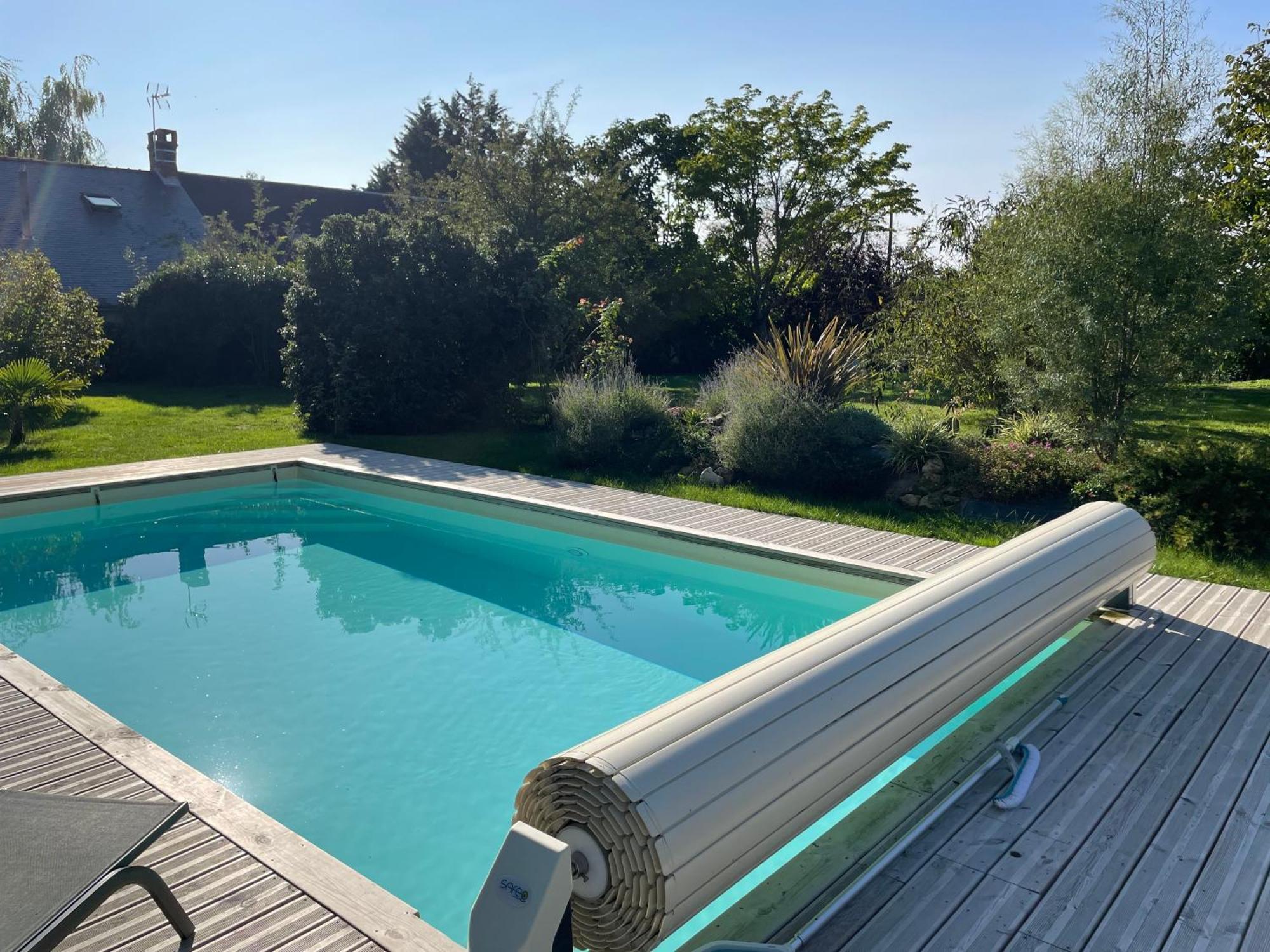 Chambres D Hotes Avec Piscine Et Spa La Foliere Saumur Villebernier エクステリア 写真
