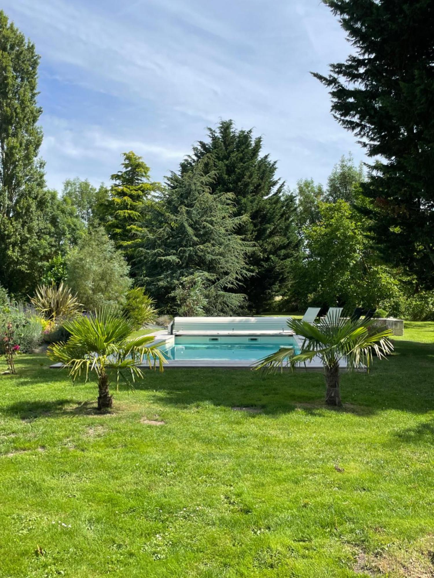 Chambres D Hotes Avec Piscine Et Spa La Foliere Saumur Villebernier エクステリア 写真